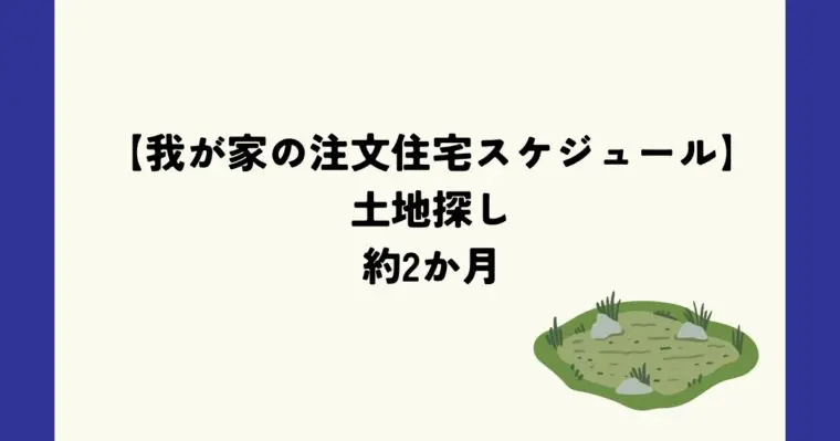 土地探し２か月